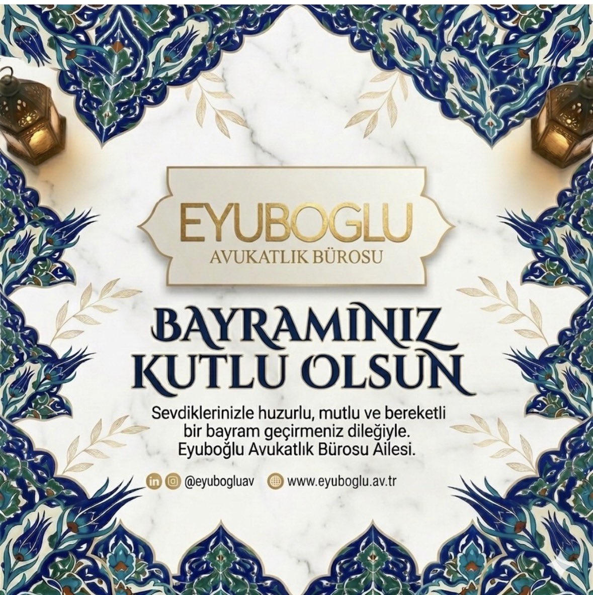 eyubogluav's tweet photo. Sevdiklerinizle huzurlu, mutlu ve bereketli bir bayram geçirmeniz dileğiyle.

#bayram https://t.co/YhNnso4QuZ