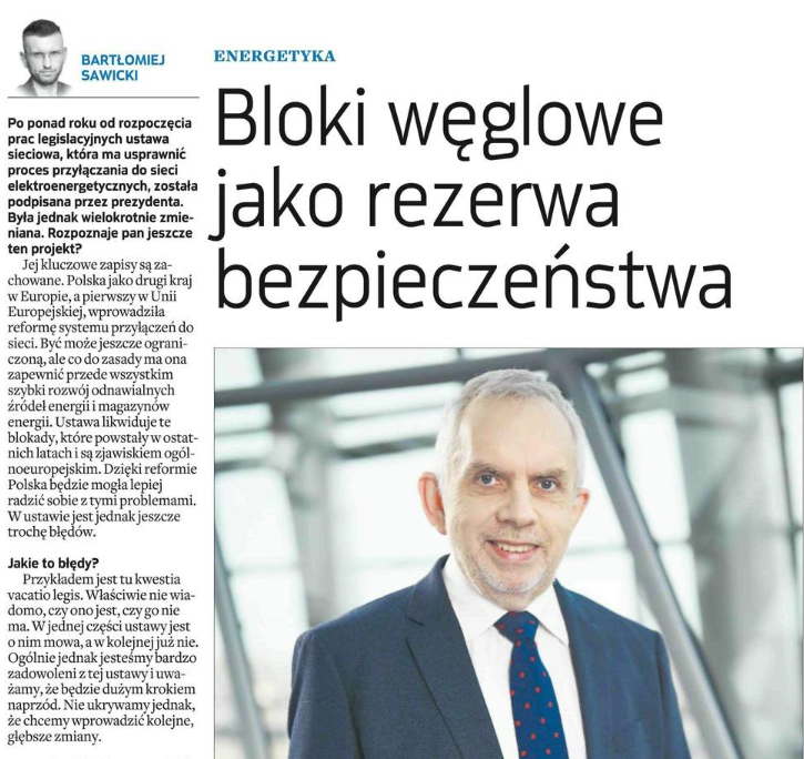 pse_pl's tweet photo. Elementem budowy odporności energetycznej państwa mogłoby być zatem trzymanie z bronią u nogi kilku bloków węglowych, aby przywracać je do pracy w razie potrzeby - powiedział prezes PSE @On58Greg  w rozmowie z @BartSaw. https://t.co/BH02IZCVu9
