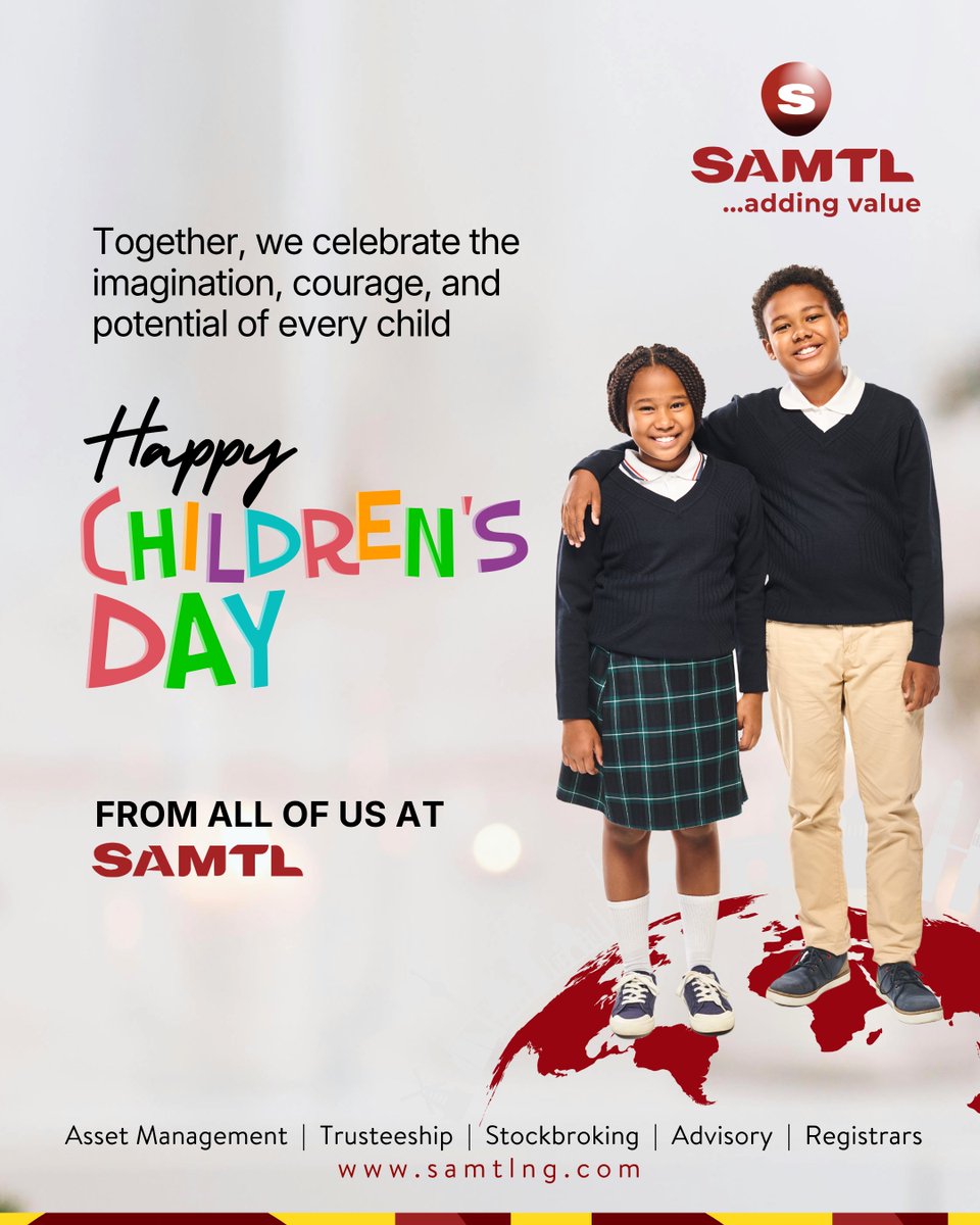 samtlng's tweet photo. Behind every great future is a child allowed to dream, learn, and grow. Today, we celebrate the imagination, courage and endless potential of every child.

Happy Children's Day from All of Us at SAMTL https://t.co/7GYBBnl4EC