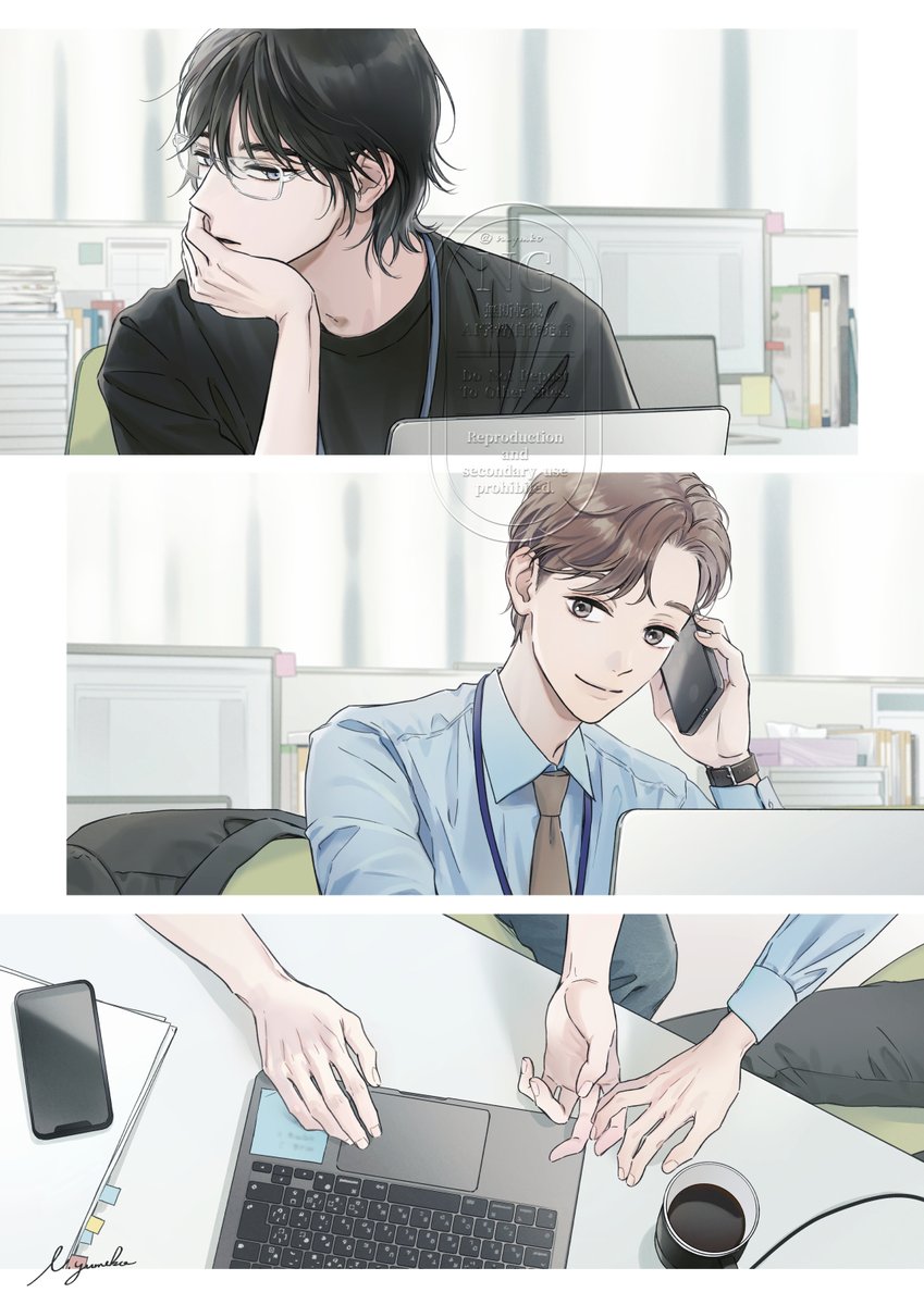 👔2026.5.27『#正論しか言わない理系男子と同僚になりました』
徳間書店 キャラ文庫
著者:野宮まち先生
イラスト:夏江夢子

カバー・口絵のカラー、本文挿絵を担当しました。年下天才SE×元営業受けの少しずつ歩み寄って大切な恋が育つお仕事BL小説です。
本日発売💐よろしくお願いいたします! 