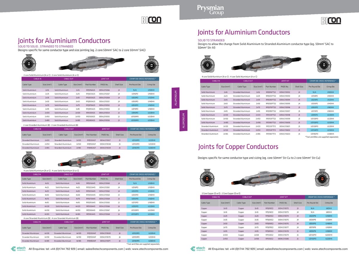 ETechComponents's tweet photo. ONE APPROVED LV SOLUTION FOR SIGNALLING RELIABILITY 🚆 @Prysmian_ #BICON #MRPJU is the only @networkrail PADS-approved LV signalling joint. E-Tech training ensures it’s installed right. Download a datasheet here 👉 https://t.co/Gv1e26IJfz #PowerConnected https://t.co/c4ROUB8qAc