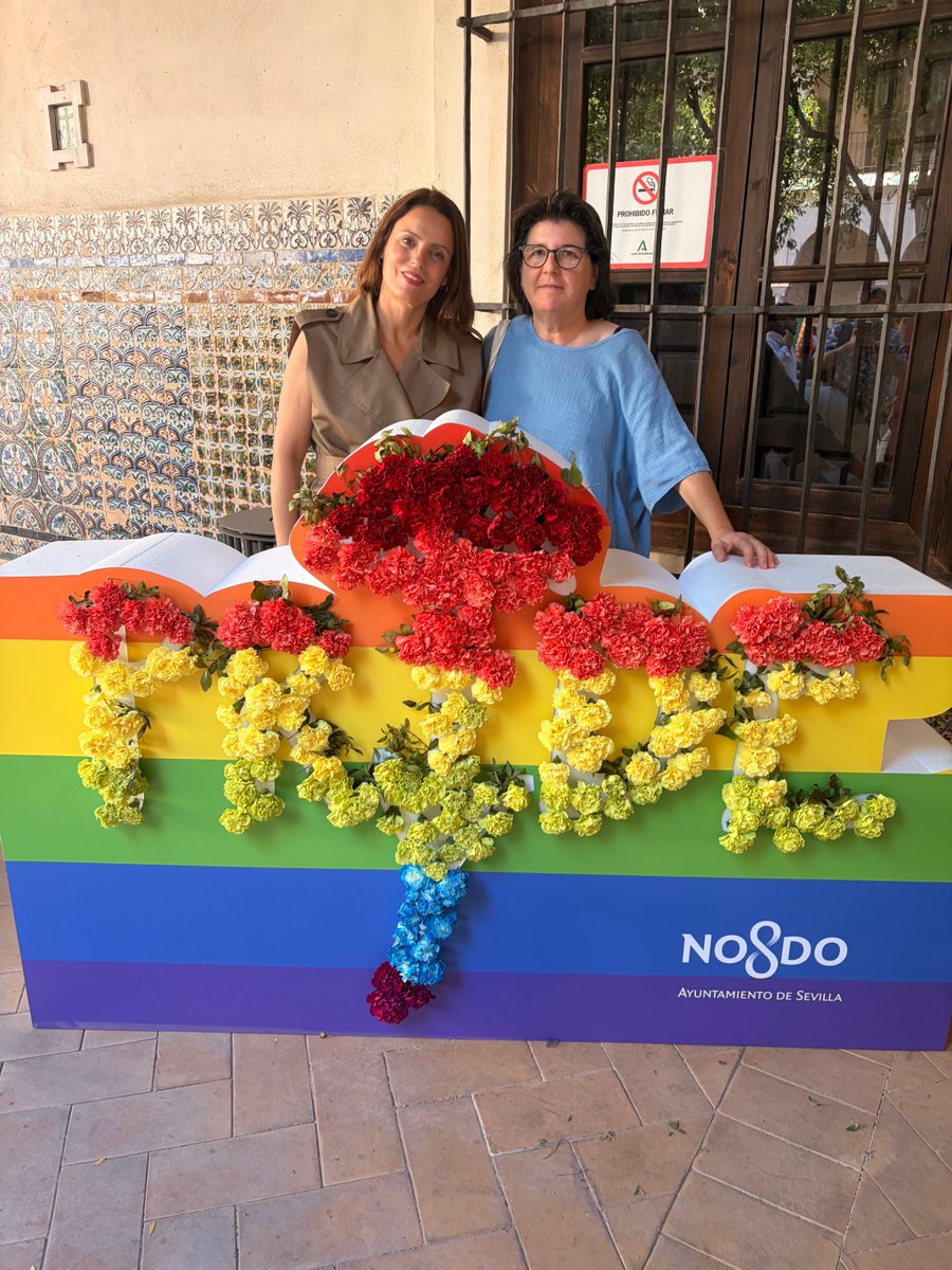 Vanessadecoco's tweet photo. En la presentación de la campaña del Orgullo 2026 del Ayuntamiento de Sevilla. https://t.co/Z9wfzsbUFT