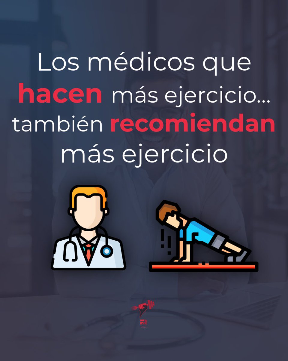 FITrebelde's tweet photo. Los médicos no tienen que ser atletas.

Pero sin duda ayuda que las personas que prescriben salud... practiquen salud. https://t.co/UvZ4H00y2A