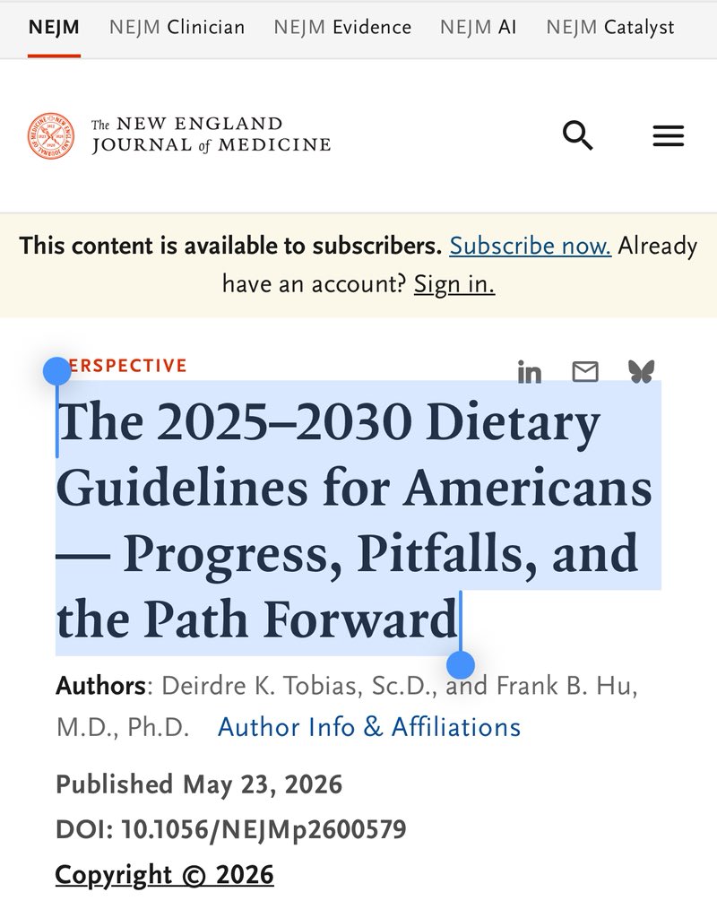 isciverse's tweet photo. The 2025–2030 Dietary Guidelines for Americans — Progress, Pitfalls, and the Path Forward

The Innovation Nutrition
https://t.co/LTRFyQFle3

NEJM
https://t.co/Rnlck6edEE https://t.co/gHB411RPIr