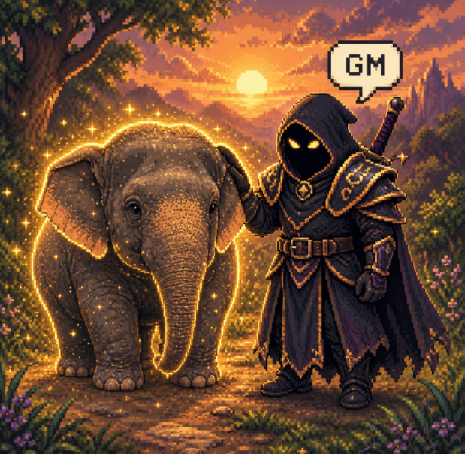 JobbaTrades's tweet photo. GM from me and my chubby friend Chang! 🐘
$ชั้ง https://t.co/w5j4eKu48E