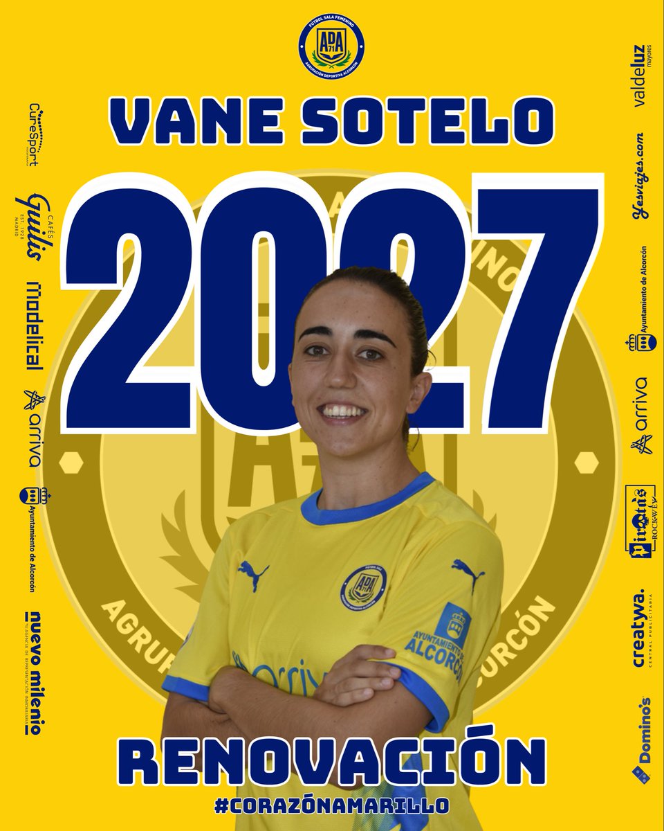 ADAlcorconFSF's tweet photo. 💛SE QUEDA💛

🔄Vane continuará una temporada más con el primer equipo, afrontando la que será su 9ª temporada en el club.

Nueve temporadas defendiendo este escudo, siendo parte importante del equipo y demostrando, año tras año, trabajo, goles y ambición. 💪

#CorazónAmarillo 💛 https://t.co/ozMkYSKnpD