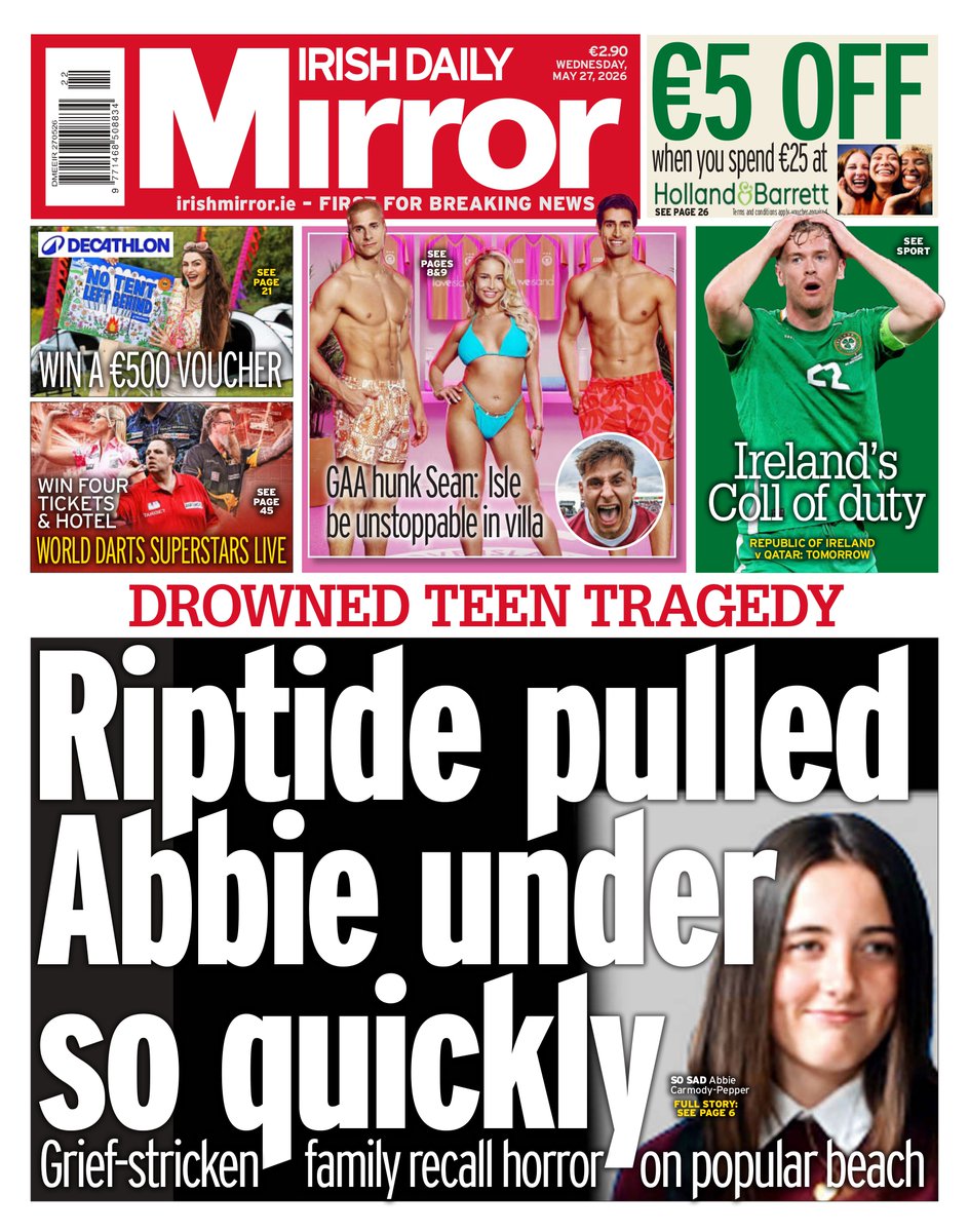 DannyDeVaal98's tweet photo. The family of tragic teen Abbie Carmody-Pepper, who drowned off the coast of Burrow Beach on Sunday, have opened up about the “gut-wrenching grief” they’ve experienced since the tragedy.

Full story in today's Irish Mirror or online here: https://t.co/m8i4jCpEan https://t.co/U99qVZRMNQ