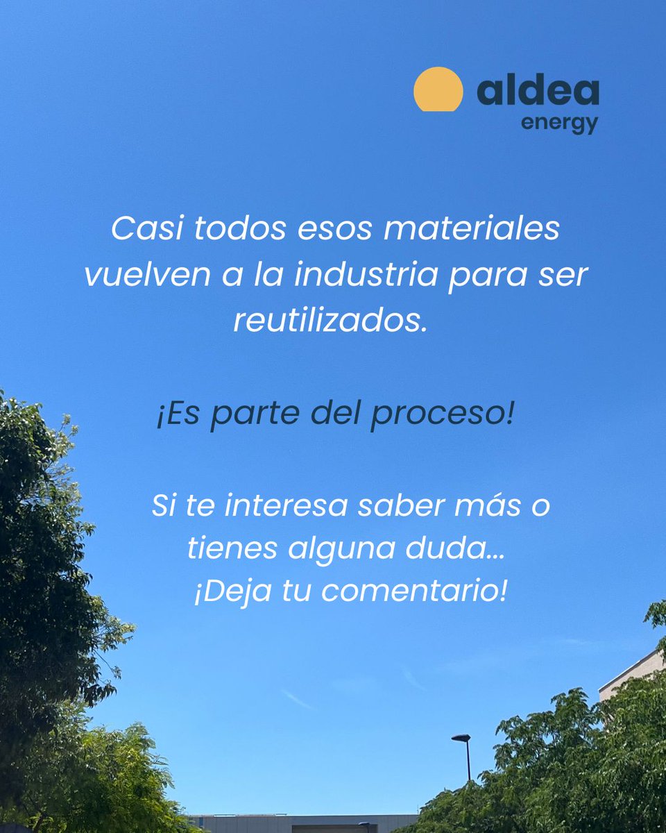 aldeaenergy's tweet photo. ¿Qué sucede realmente cuando los paneles solares llegan al fin de su vida útil? ♻️
¡Te contamos los puntos clave!

La energía solar no solo es limpia mientras genera electricidad, sino que también es un modelo sostenible de principio a fin. 

#energy #sostenibilidad #valencia https://t.co/RVXr9K8MpD