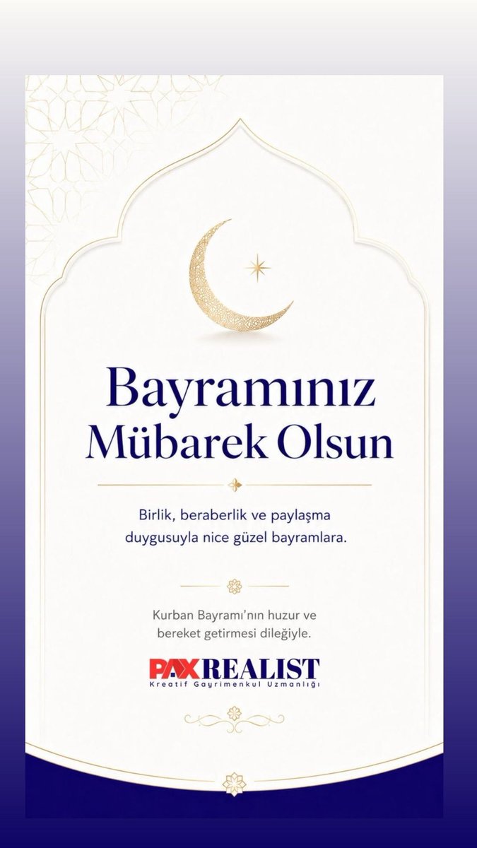 ndmgenc's tweet photo. Kurban Bayramınız mübarek olsun. Sağlık, huzur ve bereket dolu nice bayramlar dilerim. 🌙 https://t.co/dpEfXkVH69