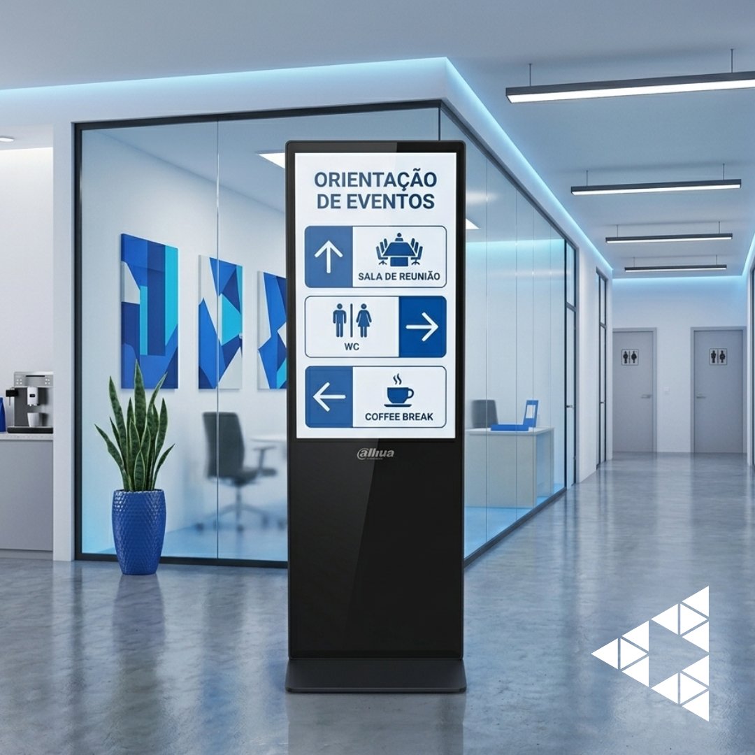Listopsis's tweet photo. O Totem Indoor Dahua garante comunicação clara e moderna em qualquer espaço, ideal para orientar, informar e destacar mensagens.  
#Dahua #DigitalSignage #Listopsis 👉 Saiba mais em: https://t.co/hWfnegN3UM https://t.co/Y6SzhlsSUj