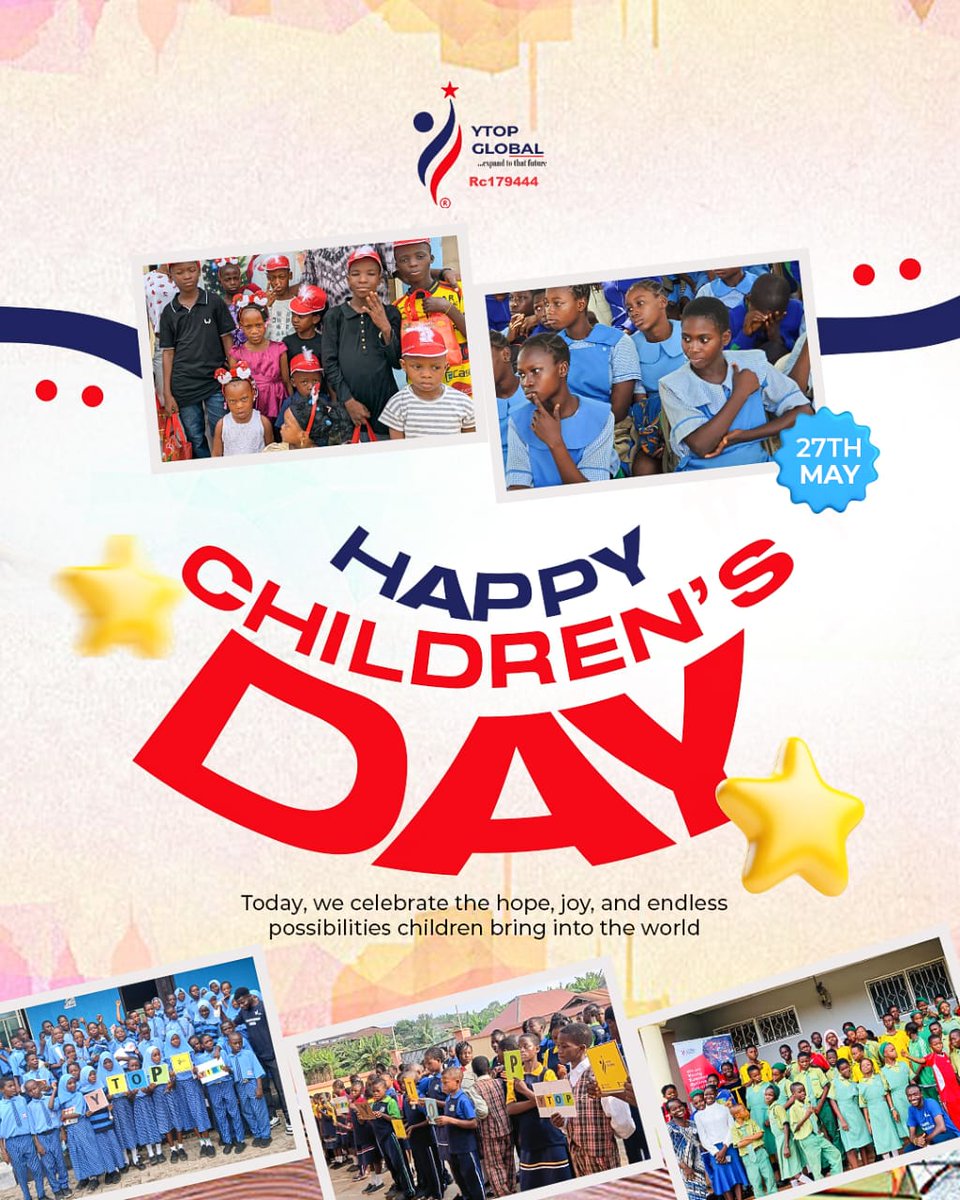 YTOPGLOBAL's tweet photo. When a child is born, it brings so much joy to everyone around, children remind us of innocence, happiness, resilience, and the beauty of dreaming without limits.

Happy children's day to every child out there. Remember that you are loved and seen. 

You are YTOP https://t.co/hkjZf2A2hu