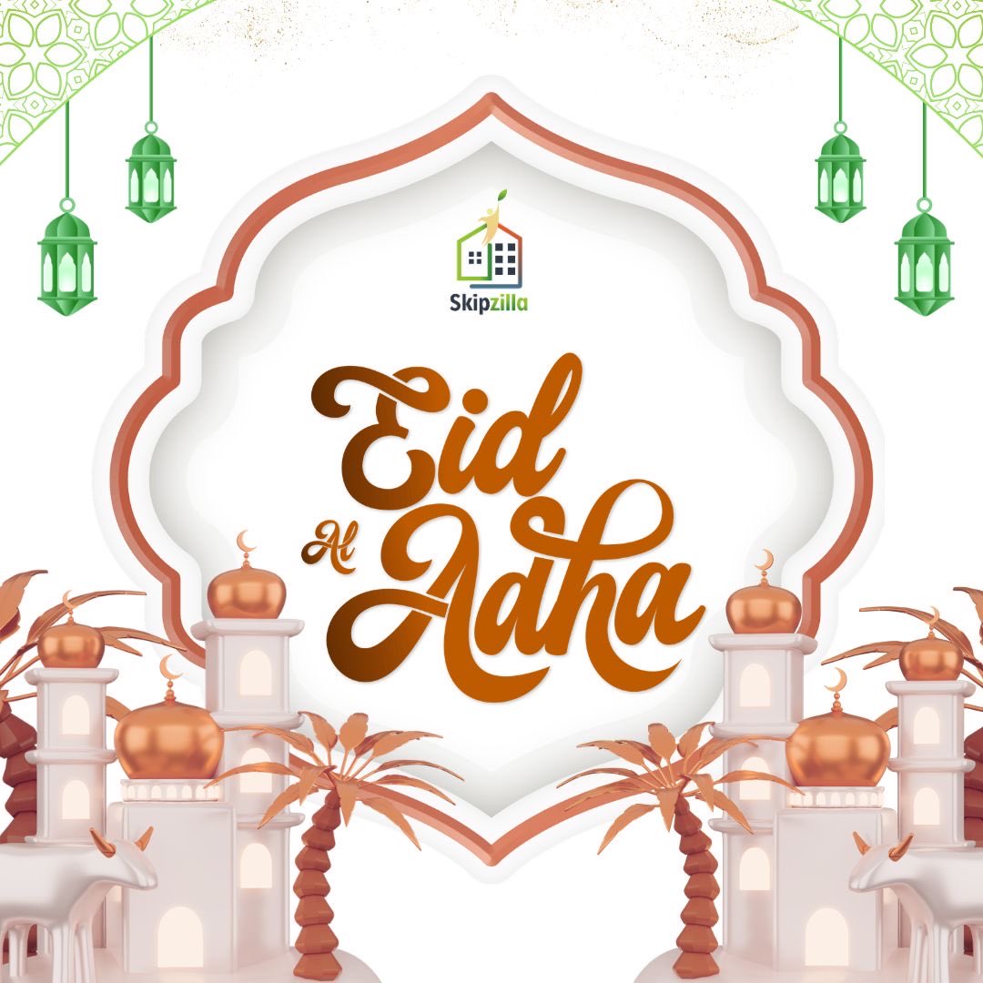 Skipzilla_SE's tweet photo. Happy Eid ul Adha Mubarak! 💚

From Team Skipzilla!

#eidmubarak #safeenviro #festival #celebrations #environment #skipzilla https://t.co/tYik4JVV1H