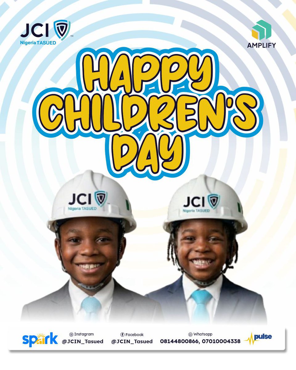 TasuedJcin's tweet photo. 🌈 Every child carries a world of dreams, hope, and endless possibilities. 🌈

Today, we celebrate their laughter, innocence, creativity, and the bright future they represent. 

#PULSE
#SPARK
#AMPLIFY
#JCINTASUED
#JCINigeriaCollegiate
#JCINigeria
#JCI https://t.co/gHwMV3xMwQ