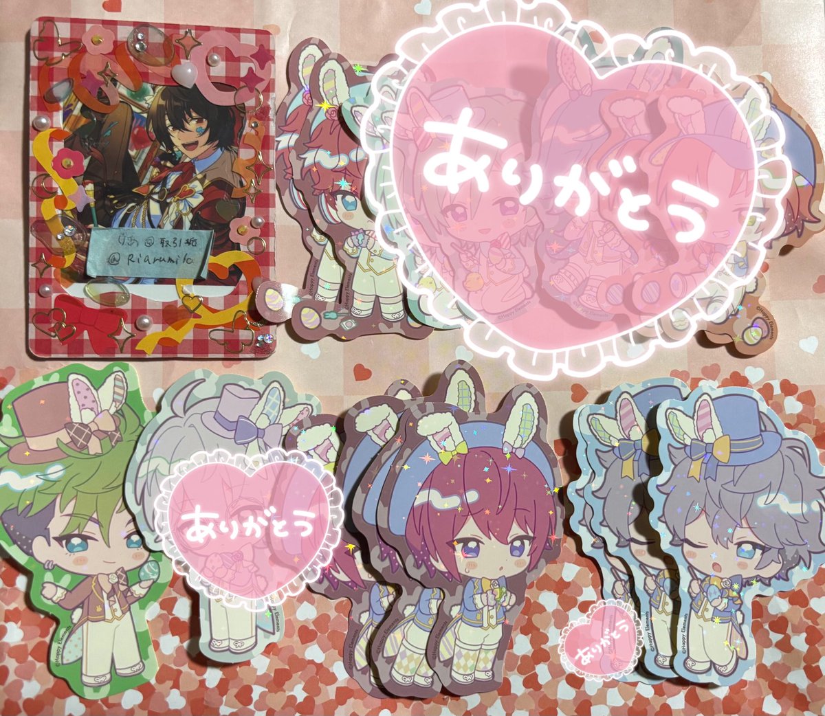 Riarumilc's tweet photo. 【交換】あんスタ アニカフェ ステッカー

求）
望見 > HiMERU2 > 夏目、桃李 > ゆうた >なずな、真

譲）
泉2、司3、一彩2、ジュイス

🤍リプに条件あり
🤍郵送
🤍まとめての方、優先度の高いものを含む方優先
🤍所持していないため、望見、HiMERU最優先
🤍数記載なし1
🤍一部友人分
🤍1部お声かけ中 https://t.co/ur0ByMp7CY
