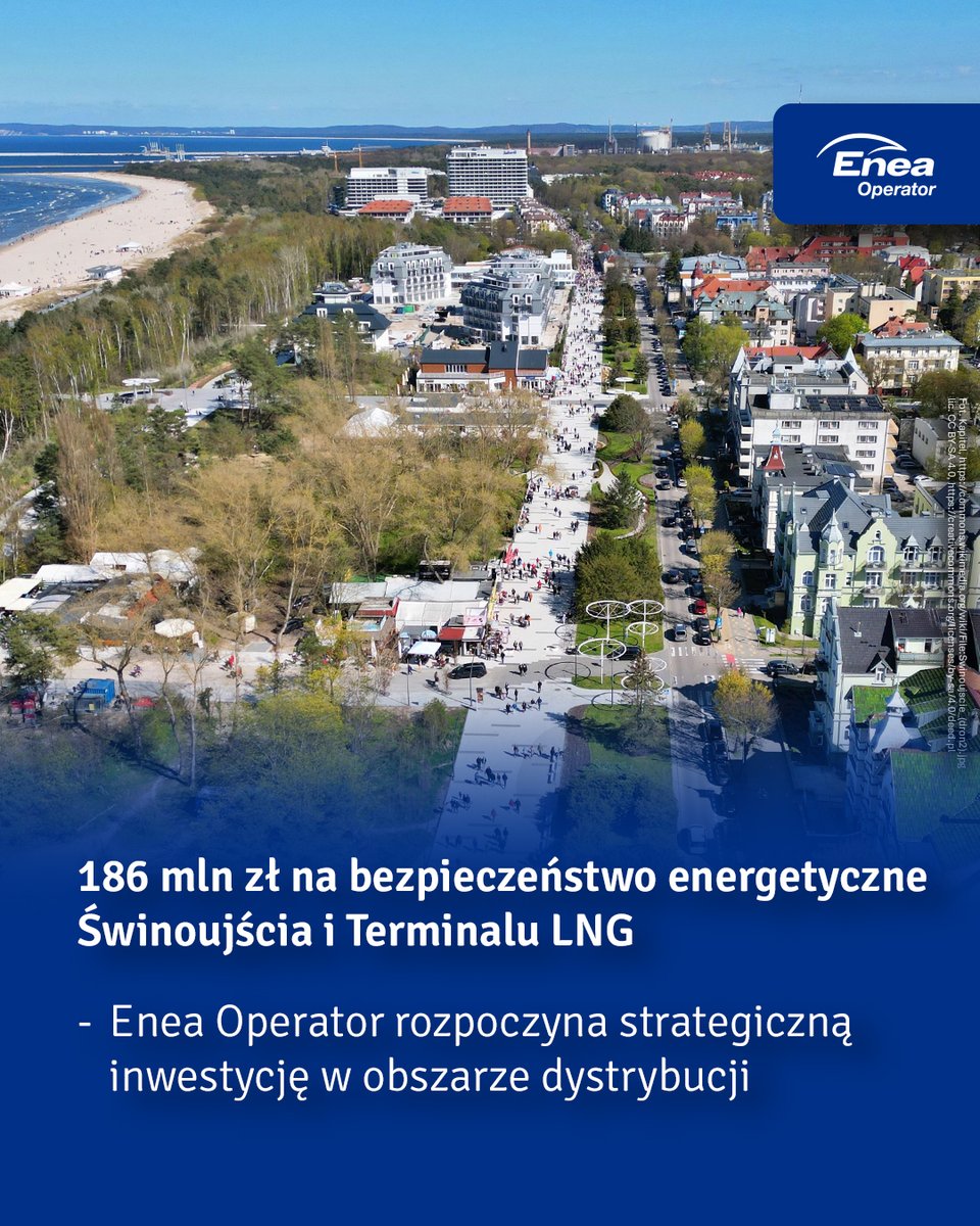 Grupa_Enea's tweet photo. #EneaNews o nowej, kluczowej inwestycji #EneaOperator ⚡ Wzmacniamy bezpieczeństwo energetyczne #Świnoujście i #TerminalLNG. Budowa stacji 110 kV Barlickiego to zarówno modernizacja lokalnej sieci, jak i strategiczne wzmocnienie układu energetycznego w północno-zachodniej Polsce, mające znaczenie ogólnokrajowe 💪 Szczegóły w komunikacie prasowym (link w wątku 👇)