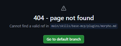 OppaiCyber's tweet photo. The Base Docs “Custom Plugins” page has incorrect example links in the “Patterns to copy” section. The links for Avantis, Moonwell, Morpho, and Uniswap currently point to the main branch, but they should point to the master branch instead.

@0xEricBrown @0xyoussea https://t.co/JNdMbdxRcx