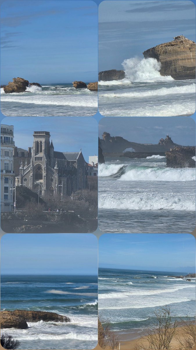 Douceurdiary's tweet photo. Biarritz, lumière océanique et horizon sans fin. L’océan, le vent salé, les falaises dorées… un moment suspendu.🤍🌊
#Biarritz https://t.co/ixxLVba7JQ
