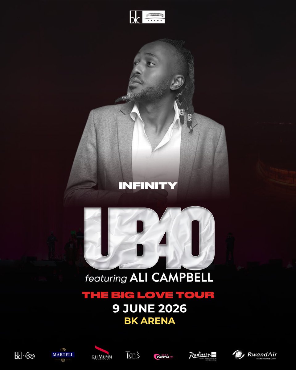 bkarenarw's tweet photo. DJ @Infinity_the1 is opening the Big Love Tour with UB40 ft. Ali Campbell and this means Infinite sets. Infinite vibes. ♾️
🎟️ Get your tickets now on https://t.co/CspF20MECO

#BigLoveTour
 #BK60
 #BKArenaIsYours
 #BKArenaNIyawe https://t.co/IgCy18HIEn