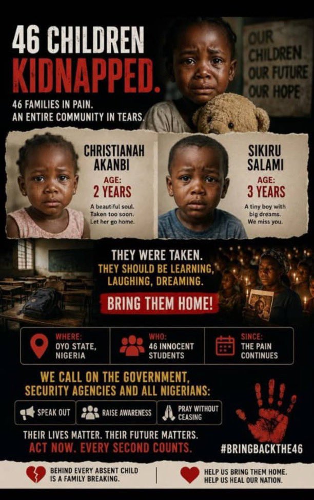 TopeGodson's tweet photo. While I celebrate children all over the world especially my children in faith, I am also using this opportunity to express deep concern and really pleading with Oyo State and other State governments concerned , and especially federal government to rescue our children from kidnappers’ captivity. 

I pray for divine wisdom and interventions to resolve all these issues bedeviling this nation in Jesus name. Amen

Happy Children’s Day !