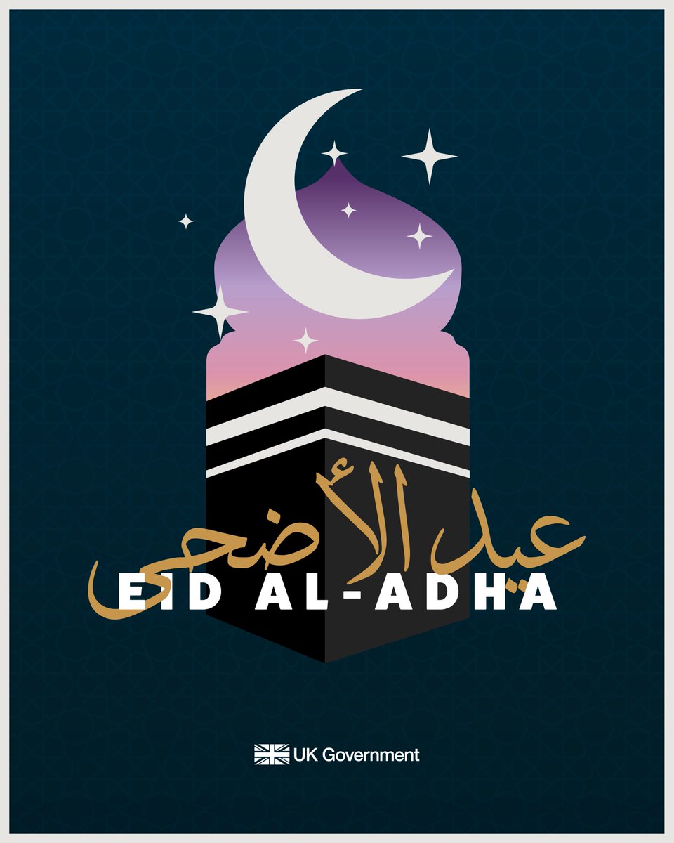 FCDOGovUK's tweet photo. Eid Mubarak to Muslims celebrating in the UK and around the world. https://t.co/mvXynR9lSQ