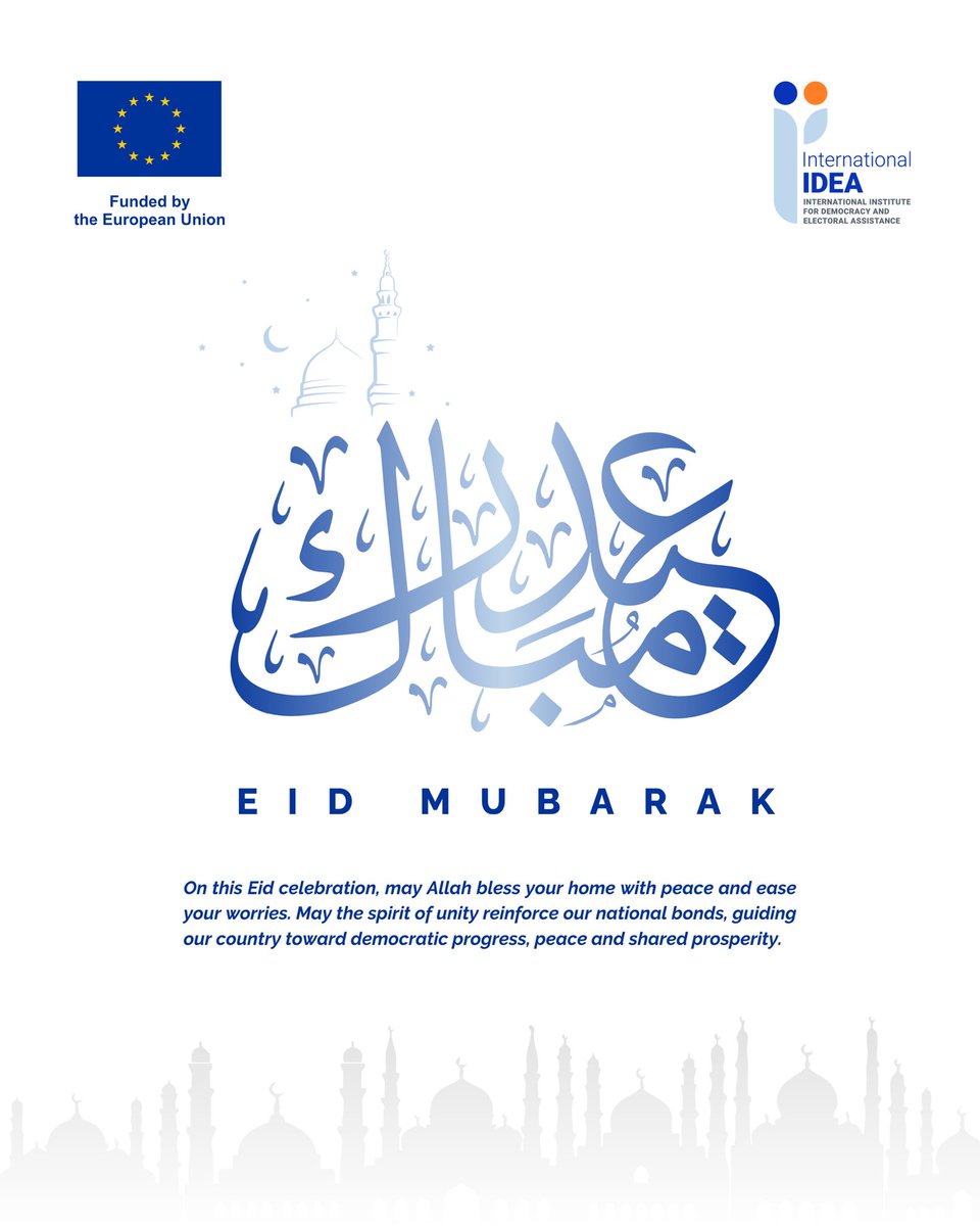 RoLACNG's tweet photo. Wishing you and your loved ones a blessed Eid filled with peace, unity, and shared prosperity.

From all of us at International IDEA, Nigeria. https://t.co/9dHbblfGua