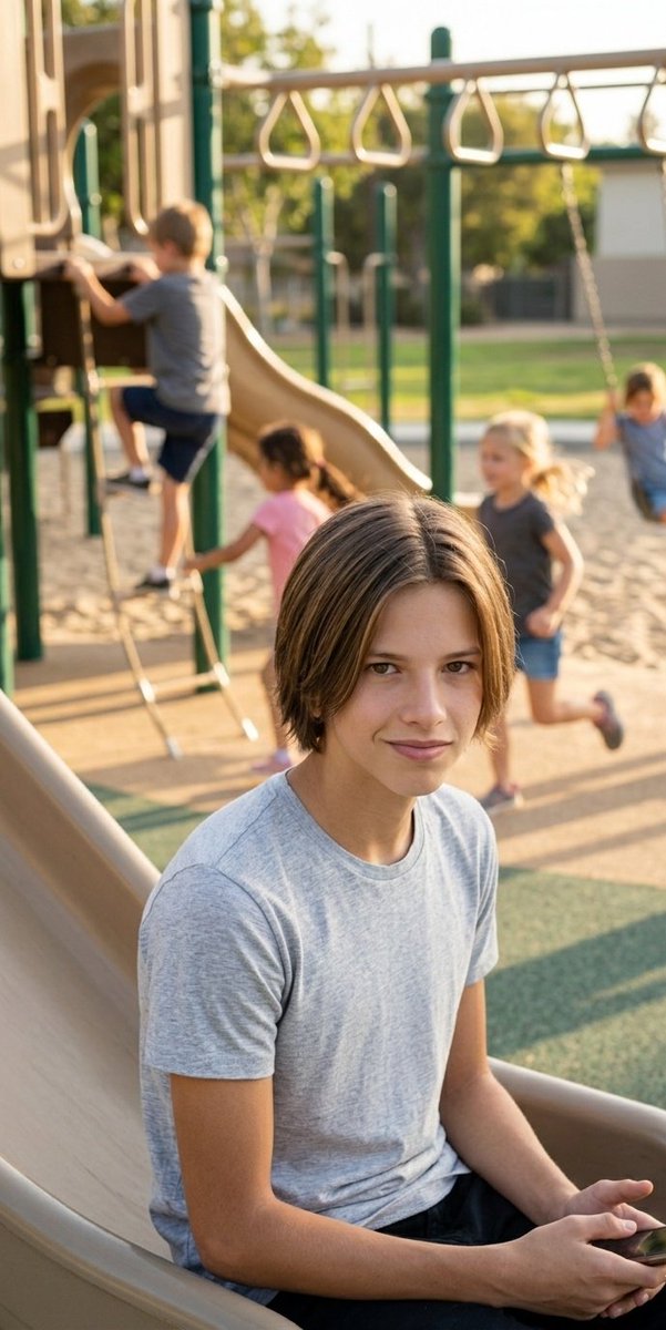 frikkevanb's tweet photo. I'm confused! I just saw some kids romping around on a playground. Seriously—don't they have phones? https://t.co/kNQIDnb41z