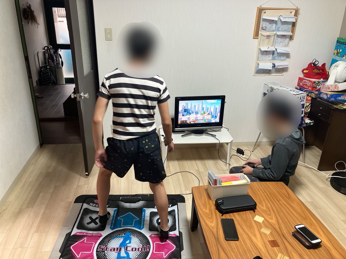 ボランティアさんが持ってきてくれた、マットコントローラーでスマブラ