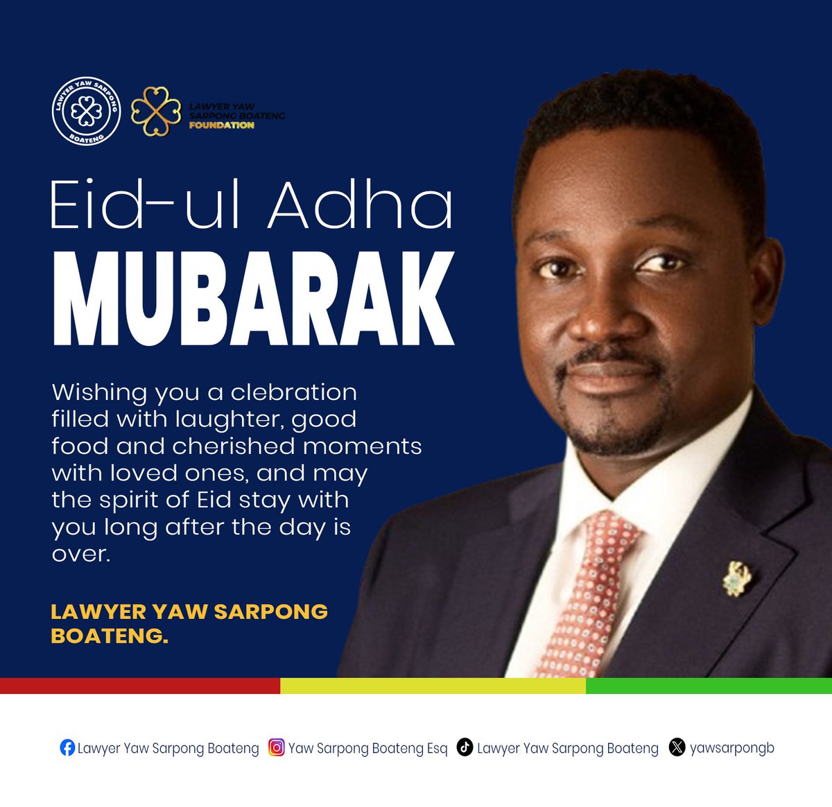 yawsarpongb's tweet photo. Eid-ul Adha Mubarak. https://t.co/Y2T8les0D4
