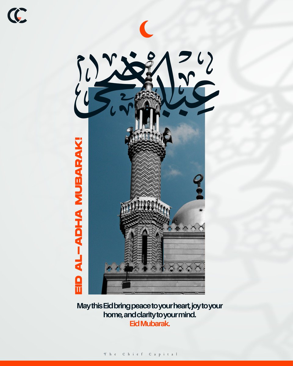 Contactchief_co's tweet photo. Eid al-Adha Mubarak 🐐

This day reminds us of the power of sacrifice, patience, and unwavering discipline —virtues that define both faith and enduring success in investing. We explore how these timeless principles shape smarter financial behaviour.

#eid #chief #capital #invest https://t.co/5utl89kPcE