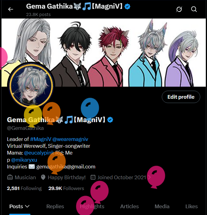 Gema Gathika🐺🎵【MagniV】 tweet media