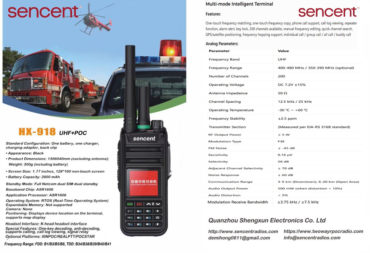 sencentradio's tweet photo. we are chiense walkie talkie supplier ,support OEM and ODM this is our shop: https://t.co/lKrJHc4cBM
https://t.co/u7WEH6YlkF
info@sencentradios.com
wechat/whatsapp:+8619959689088
#4Gpocradio 
#dmrradio 
#motorola 
#walkietalkie 
#twowayradio https://t.co/B93CsT7CT5