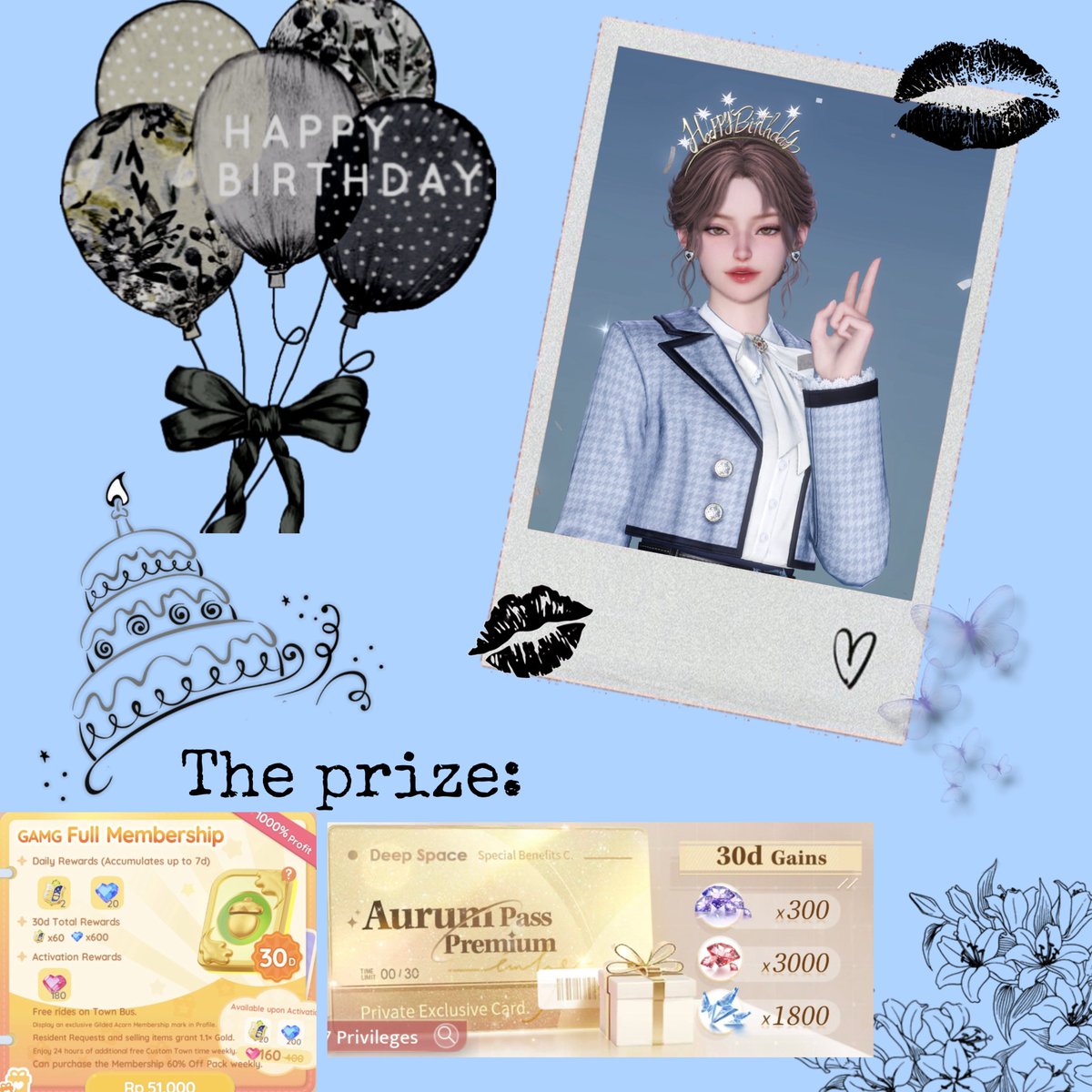radiantblissy's tweet photo. To celebrate my birthday, I wanna treat you guys w/✨MINI GIVEAWAY✨

Prize:
𐙚 3 aurum pass for 3 winner
𐙚 1 60 crystal for
𐙚 1 GAMG FULL membership

Rules:
♡ + ↻ + reply with kind wishes for everyone ♡

Ends: May 28th, 19:00 WIB. The prize will be processed by @aartaglia https://t.co/sFcCALl93o