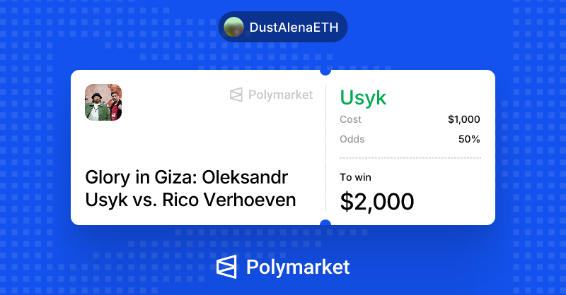 DustAlenaETH's tweet photo. Our champion brought in some easy money.

#polymarket #POLY https://t.co/afxMD4Bnuu