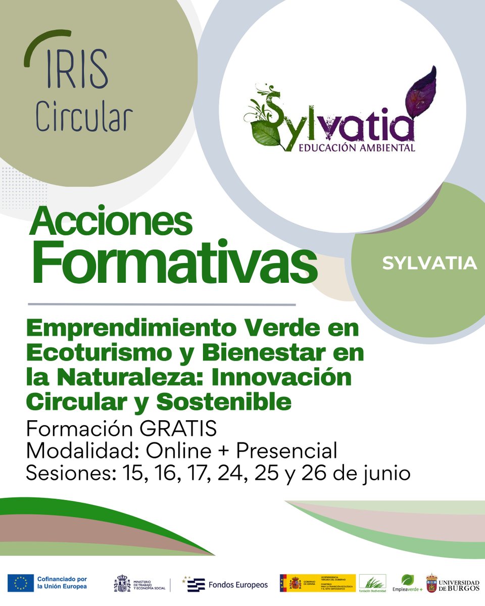 IRIS_Circular's tweet photo. 🌲 Formación GRATUITA | Economía circular en el sector forestal
Aplicar sostenibilidad y residuo cero en industria y artesanía de la madera.

📅15–26 junio💻 Modalidad mixta 📍Bañares (La Rioja)
#empleaverdeplus #fondoseuropeos #FSEPlus
@Fbiodiversidad @EU_Social @FondosUE_Esp https://t.co/qF2TaaATs7
