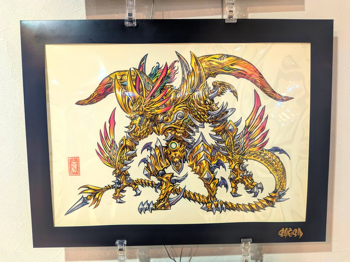 masahiday's tweet photo. 2026.5.5(Tue)「#牙狼」

牙狼画展に行ってきました

大学の頃から全作品を一緒に観てきた友人と一緒だったので、何とも言えないとても感慨深いものがありました

個人的には鋼牙が大好きなので、新シリーズやらんかなぁって少し期待しています

#大阪 #牙狼画展 #雨宮慶太 #鋼牙 https://t.co/FSsZgV7sct