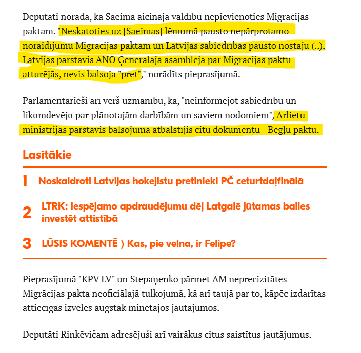 LV_visiem's tweet photo. @DDaicese Rinkēvičs pretēji Saeimas balsojumam 2018. gadā devās uz ANO un nobalsoja par Latvijas pievienošanos bēgļu paktam un neitrāli attiecībā uz Migrācijas paktu. 
Par to Rinkēvičam nācās taisnoties Saeimai. Nekādu seku nebija. Bije nelikumīga darbība, bet tagad sēž prezidenta krēslā. https://t.co/S6srqzNWKM