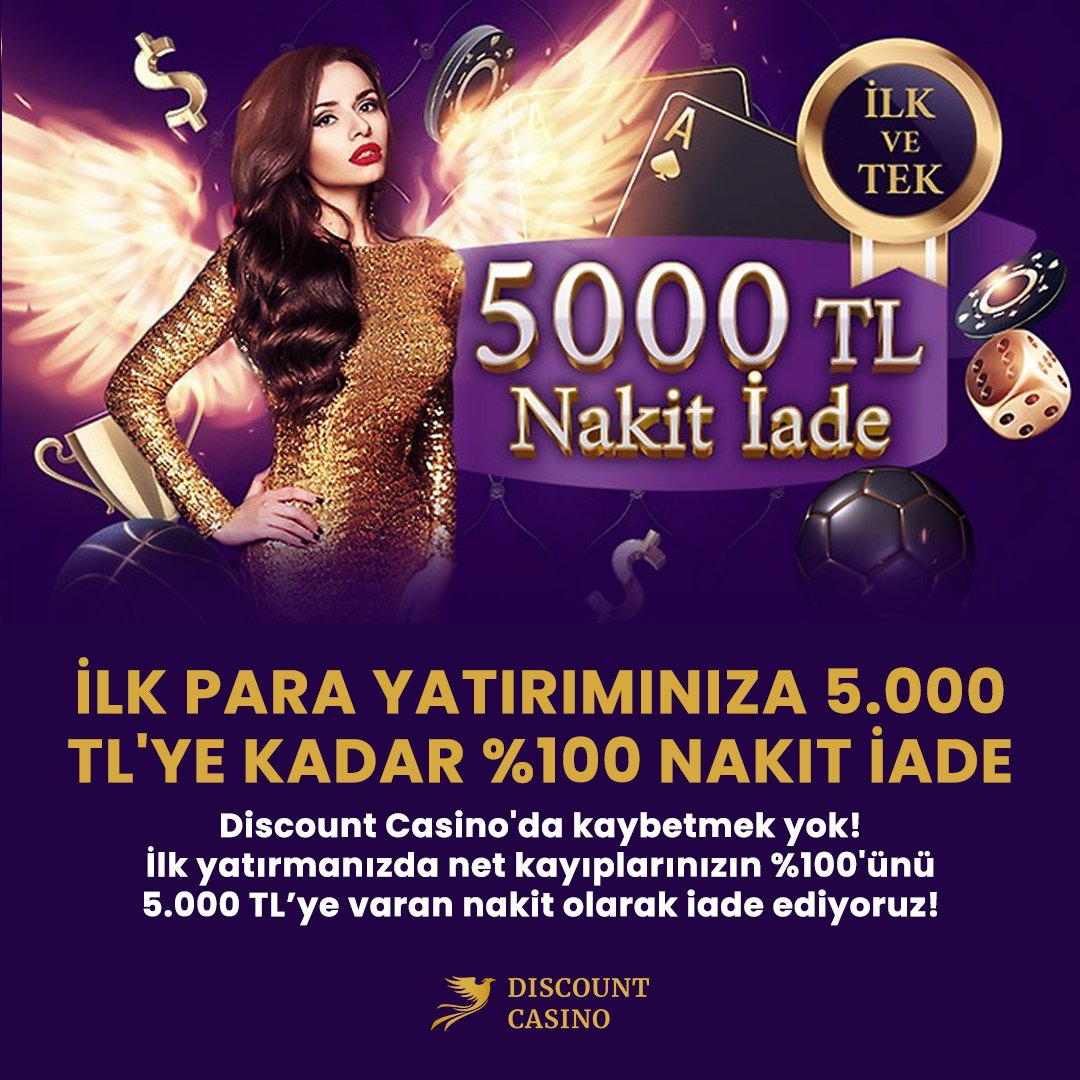 discountcasino8's tweet photo. 💰 İlk para yatırmanızda 5.000 TL'ye kadar %100 nakit iade. Net kayıplarınızı nakit olarak geri alın Discount Casino'da. Discount Casino Giriş: https://t.co/FatQjlERLk https://t.co/ecE2SbGPZJ