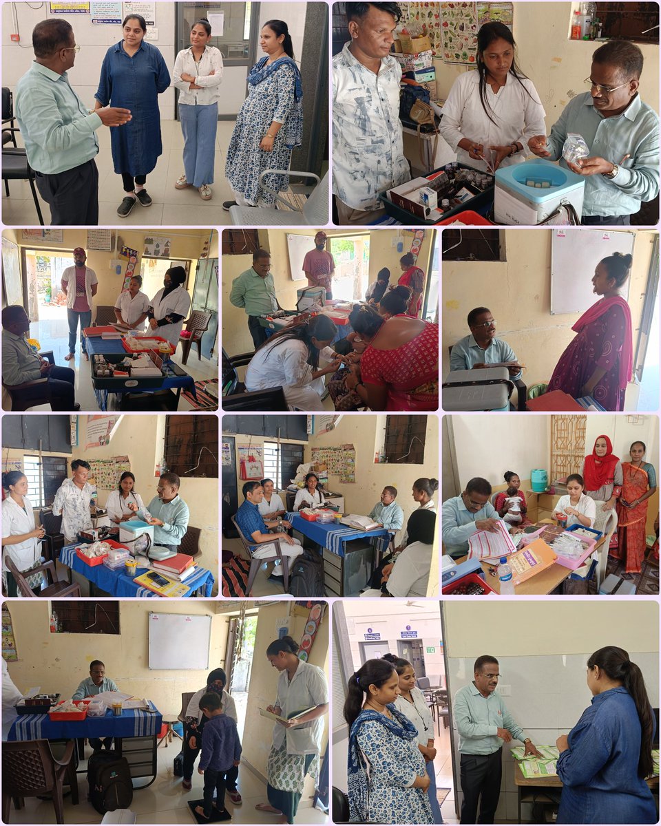 Bharuch_Health's tweet photo. આજ રોજ માન. RCHO શ્રી, ભરૂચ દ્વારા પ્રા.આ.કેન્દ્ર - નવેઠા ખાતે મમતા દિવસની મુલાકાત લેવામાં આવી.
 કામગીરીનું નિરીક્ષણ, રજીસ્ટરની ચકાસણી તેમજ જરૂરી માર્ગદર્શન આપવામાં આવ્યું.
 ઉપરાંત RBSK ટીમ દ્વારા આંગણવાડી બાળકોના સ્ક્રીનિંગની કામગીરીની પણ સમીક્ષા કરવામાં આવી. https://t.co/x58NES3G8z