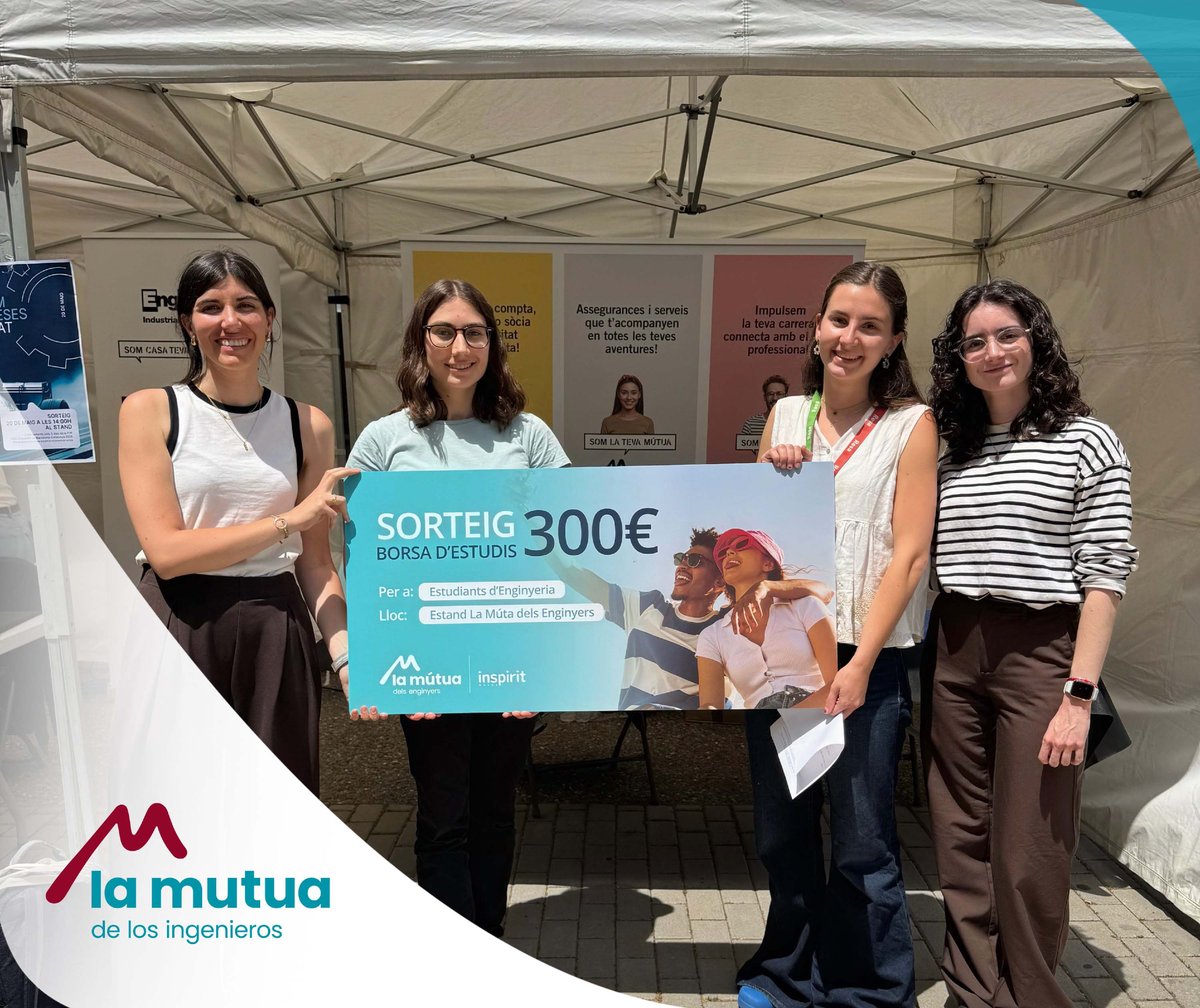 MutuaEnginyers's tweet photo. 💡 Hemos estado en el Foro Universitario de ESEIAAT-UPC compartiendo una jornada muy especial con los futuros ingenieros/as.

Presentamos cómo acompañamos a los profesionales de la ingeniería y entregamos 2 premios de 300 €🚀

¡Gracias a todos los que os acercasteis! https://t.co/krLhNzvqOP