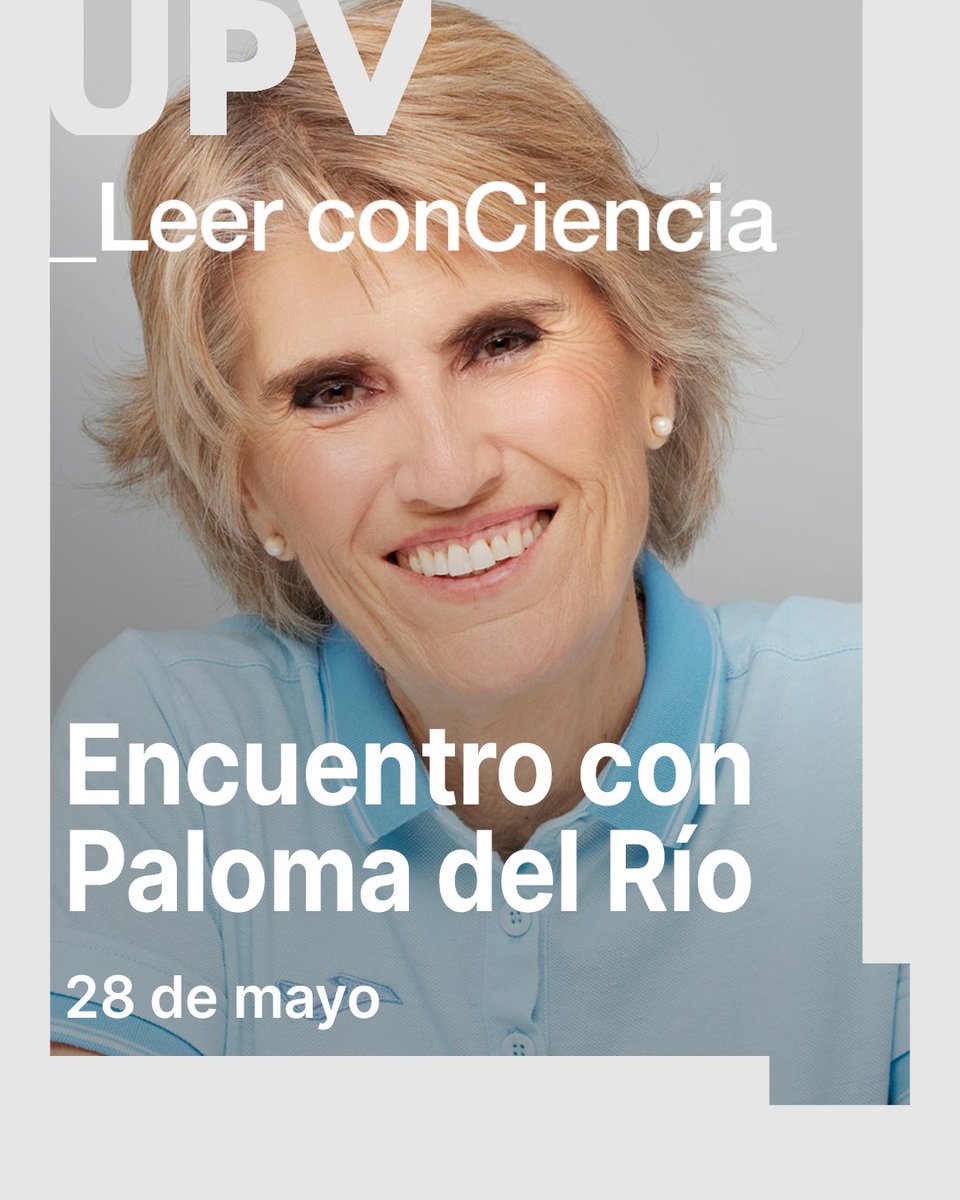 UPV's tweet photo. 🤸🏻‍♀️ La voz de los Juegos Olímpicos, en la @UPV

📖 La periodista española Paloma del Río será la gran protagonista el 28 de mayo de un nuevo encuentro Leer conCiencia ➡️ https://t.co/yJataofcZx https://t.co/tMmurLsjOf