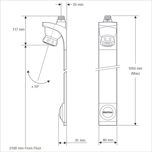 Taps4Less's tweet photo. Bristan Shower Panel with push button flow timer and adjustable head (vandal resistant), £363 at Taps4Less. https://t.co/FSorxtOqLa https://t.co/cu4ryLgufl