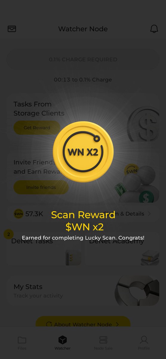 lucry1965's tweet photo. 🚀 Big win on DeNet! My Watcher Node has just detected a file ready for extra copies in the DeNet Storage network, earning me some token rewards!

📱💰 Join with my link and start earning: https://t.co/JOwn8eYNw5

Enter my code: 0x63f203342f8e37f2c1119fff5e6515dec37f1f1d https://t.co/9T83bRV8s3