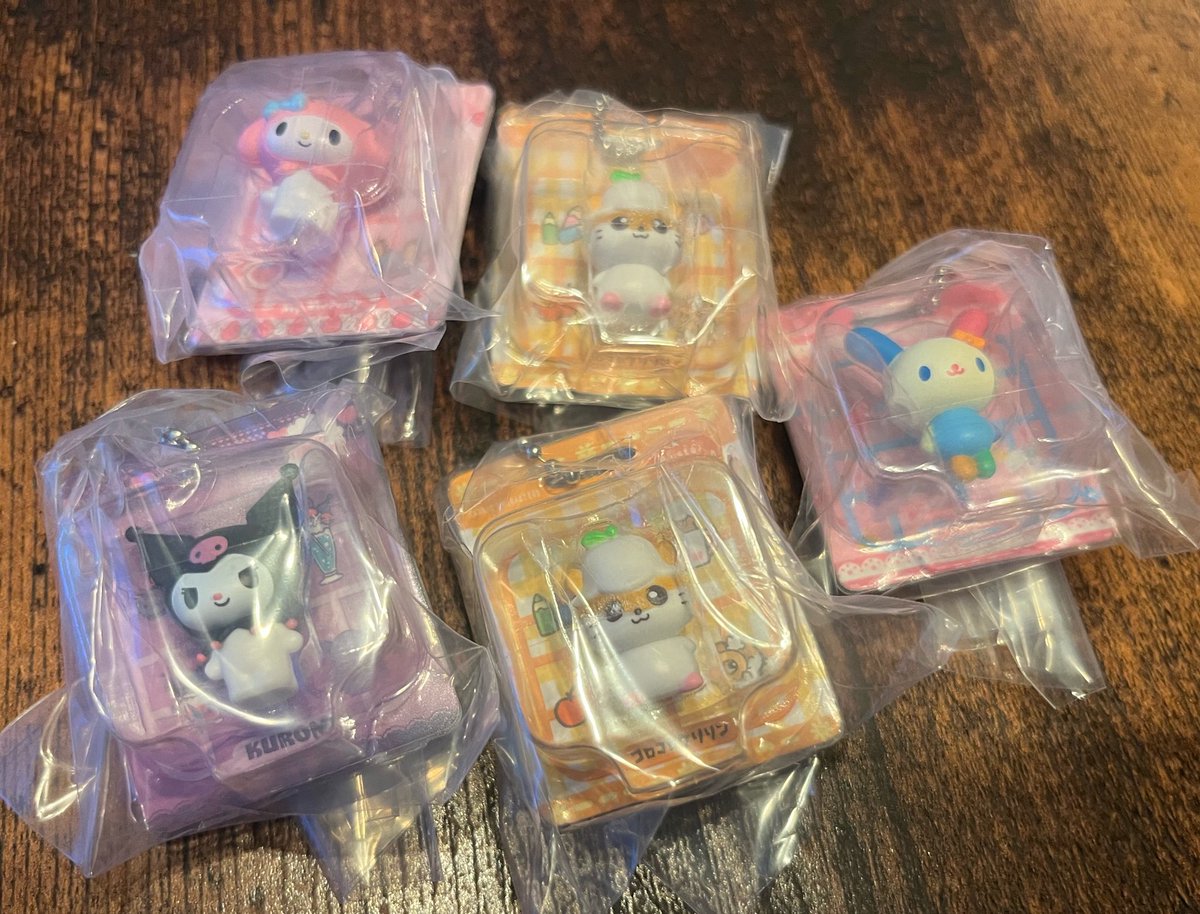 minef12's tweet photo. 【交換譲渡】
サンリオパッケージミニチュアコレクション

譲 マイメロ クロミ ウサハナ コロコロクリリン2

求 プリン2 シナモン1

またはコロコロクリリンのみ定価＋送料
郵送のみ、よろしくお願いします。 https://t.co/Xldyk1sRli