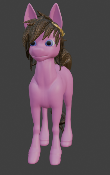 January_Summ3rs's tweet photo. spiky hair haha, not satisfied with the eyes, but just have to rig it. #3D #art #pony https://t.co/yJy49ds6CY