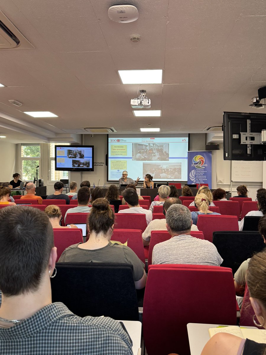 FOSTERLANG_EUR's tweet photo. We continue with: Iñaki Marko &amp; Jone Goirigolzarri-Garaizar — Minoritised language revitalisation and the framework of community capitals: the case of the Basque E5 project (The co-construction of future scenarios for the Basque community). https://t.co/0dSMQHy1qF