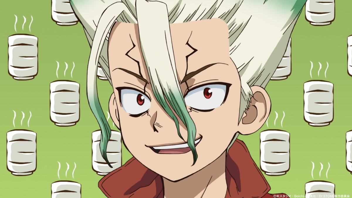 STONE_anime_off's tweet photo. ／
最終シーズン第3クール9話め！
第33話本日放送！✨
＼

このストーンワールドにインターネットを作ると
宣言した千空が手に入れたい素材とは…。

第33話「全てが欲しくて」
本日22:00よりTOKYO MXほかにて順次放送！
22:30からは各配信プラットフォームでも順次配信！

▼あらすじ
https://t.co/ekY8DWB3N5

#DrSTONE