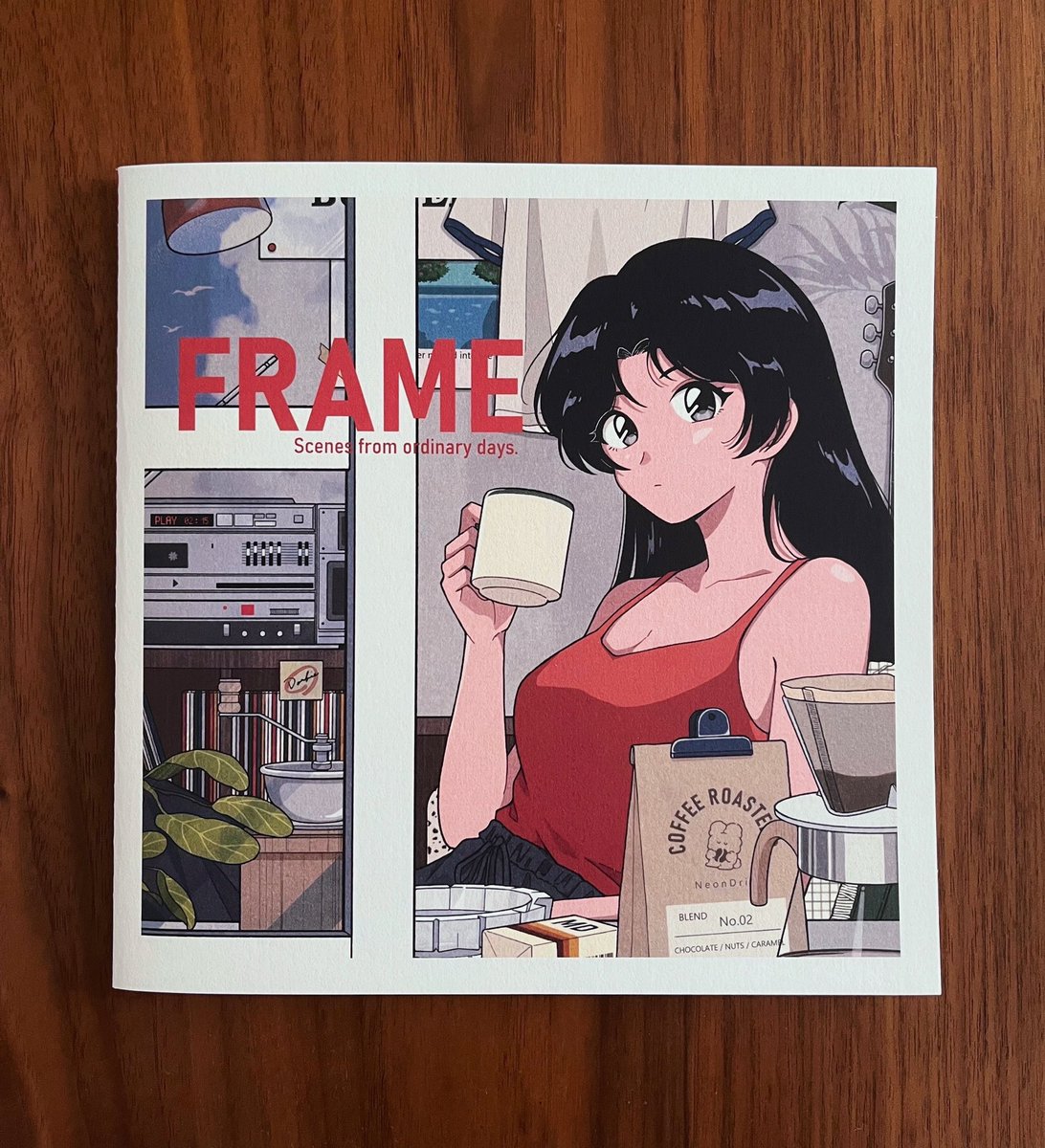 何気ない日常をテーマにしたZINE 「FRAME」を作りました🪴 赤色の