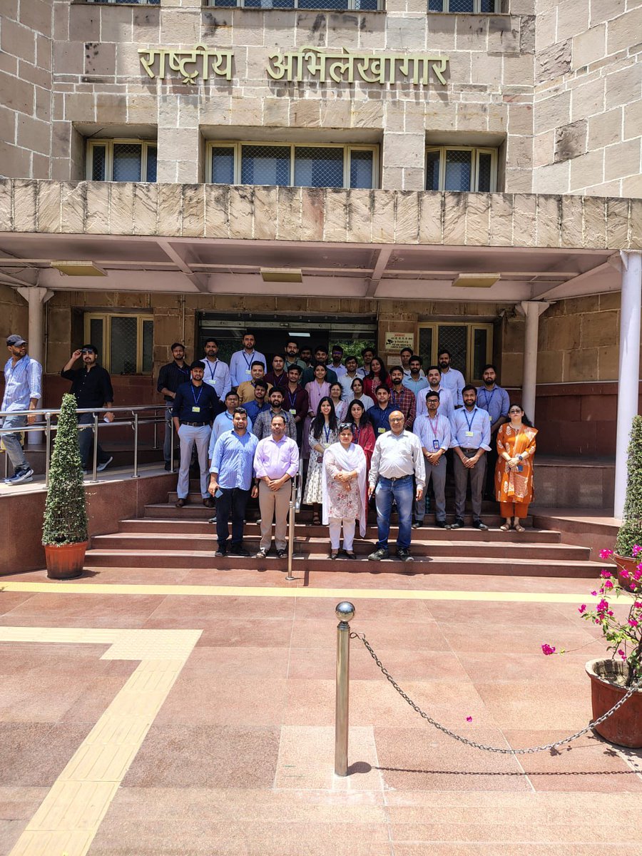 IN_Archives's tweet photo. 📜🤝 Officials from ISTM, Department of Personnel &amp; Training, visited #NAI on 26 May 2026.

Welcomed by Ms Sadaf Akhtar, Archivist, the delegation explored the Research Room, Private Archives, etc gaining insights into archival preservation and valuable historical records. https://t.co/EvWjjof8eM