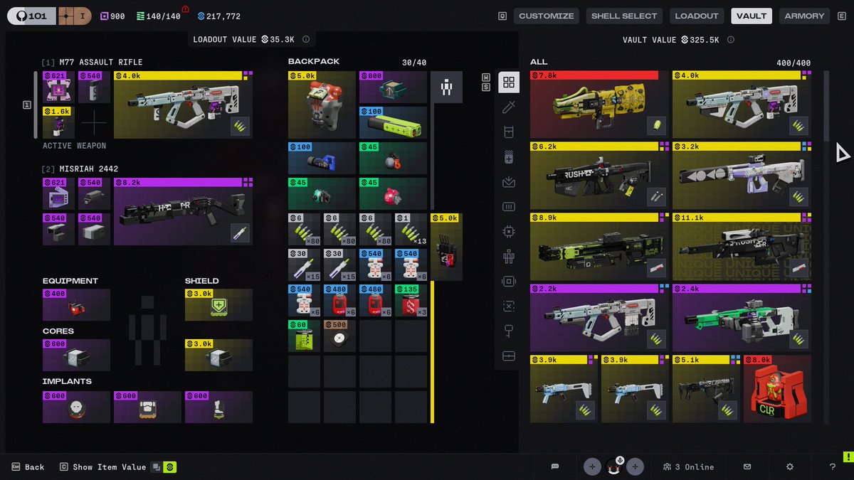 ViceWasTooShort's tweet photo. @asalisbury @Cozmo23 @MarathonDevTeam My friend and I recently completed our first Compiler kill, but I recieved the skin and he did not. I've attached photos showing that I have the Recon skin, while he did not recieve the assassin skin but also has the ganglion in his vault. https://t.co/sP6UMgF591