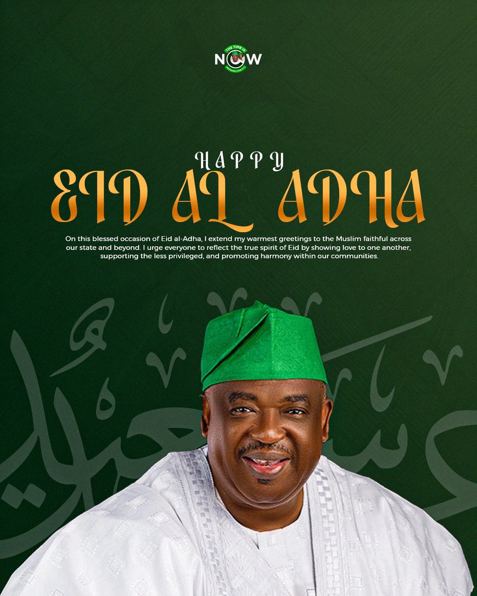 DOPA_PLSG's tweet photo. GOVERNOR MUTFWANG FELICITATES MUSLIM UMMAH ON EID-EL-KABIR, CALLS FOR UNITY, PEACE, AND SACRIFICE

The Executive Governor of Plateau State, His Excellency, Barr. Caleb Manasseh Mutfwang, has joined numerous well-wishers and associates in extending heartfelt congratulations to the Muslim Ummah in Plateau State, Nigeria, and across the world on the joyous occasion of the 2026 Eid-el-Kabir celebration.

In a goodwill message, Governor Mutfwang described Eid-el-Kabir as a sacred season that symbolizes faith, sacrifice, obedience, and complete submission to the will of Almighty God, as exemplified in the teachings and values of the Islamic faith.

The Governor noted that the enduring lessons of Eid-el-Kabir remain highly relevant in promoting peace, tolerance, compassion, selflessness, and harmonious coexistence among people of diverse backgrounds. He urged citizens to embrace the spirit of sacrifice, love, and collective responsibility in order to strengthen unity, peaceful coexistence, and sustainable development across Plateau State.

Governor Mutfwang reaffirmed the commitment of his administration to religious harmony, inclusiveness, justice, and equal opportunities for all citizens irrespective of ethnic, religious, or political affiliations. According to him, Plateau State under his leadership will continue to provide an enabling environment where every citizen can freely practice his or her faith and pursue legitimate business activities in peace, mutual respect, and obedience to the law.

He expressed deep appreciation to the Muslim community in Plateau State for their continued prayers, support, and cooperation with his administration. The Governor acknowledged the important role of religion in promoting moral values, social cohesion, tolerance, and national development, assuring that his government remains committed to fairness, equity, and people-oriented governance.

Governor Mutfwang also expressed satisfaction with the conduct of Muslim pilgrims from Plateau State currently performing the Hajj pilgrimage in Makkah. He commended them for representing the state with dignity and exemplary conduct and encouraged them to continue praying for the peace, unity, and prosperity of Plateau State and Nigeria.

The Governor further called on Muslim faithful to use the solemn occasion of Eid-el-Kabir to offer fervent prayers for enduring peace, security, unity, and stability in Plateau State and the country at large. He also appealed to citizens to remember the less privileged, widows, orphans, and vulnerable persons during the celebration, stressing that the true essence of Eid-el-Kabir is reflected in love, generosity, sacrifice, and compassion toward one another.

On behalf of the Deputy Governor, the Government, and the peace-loving people of Plateau State, Governor Mutfwang extended warm felicitations to the Muslim Ummah on the occasion of Eid-el-Kabir and prayed for renewed commitment to unity, mutual understanding, and peaceful coexistence. He wished all Muslim faithful a joyful, peaceful, and spiritually rewarding celebration.

Gyang Bere, PhD
Director of Press and Public Affairs to the Executive Governor of Plateau State
27th May,2026.